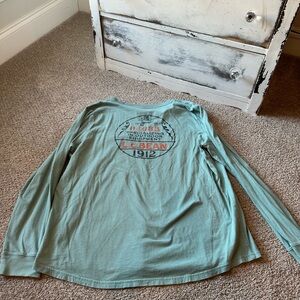 L.L. Bean Green Long Sleeve Shirt